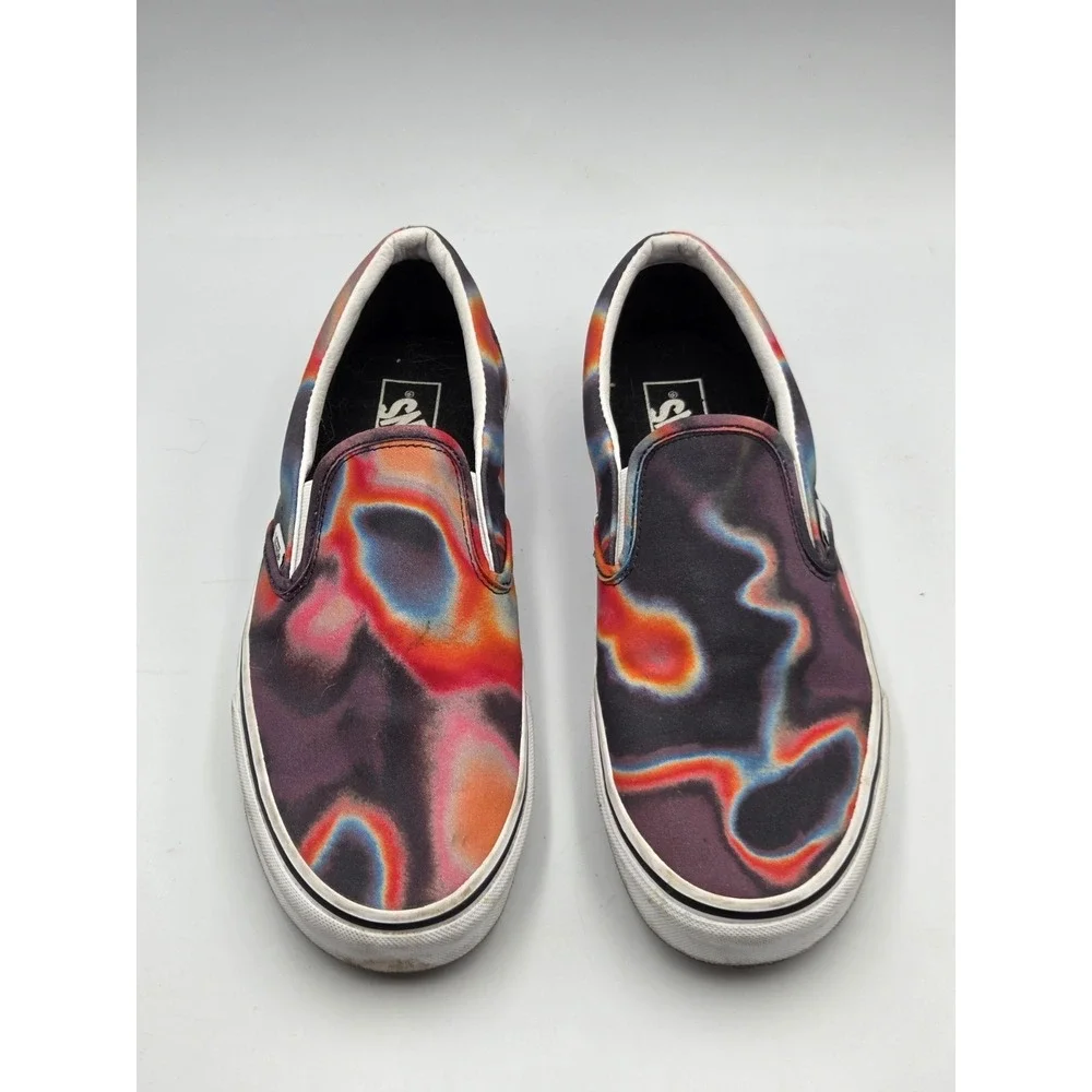 VANS Dark Aura Psychedelic Swirl Unisex Slip-On Sneakers Size Mens 10 Women's 11